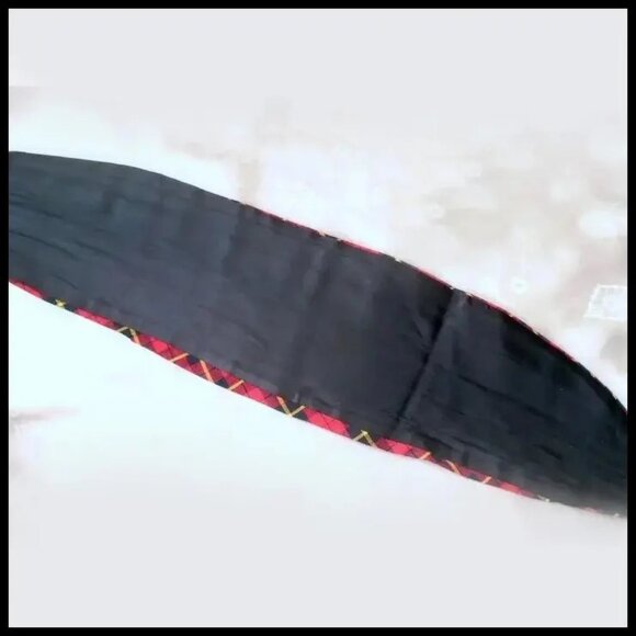 Tartan Plaid Cummerbund is a Festive Tuxedo Accessory and it's VINTAGE - Picture 3 of 13